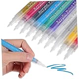 VILLFUL 10 Stk Acrylmarker acrylbilder acrylic pen Acrylfarben Stifte buntstifte Metallic-Stifte mit feiner Spitze Acrylfarben-Marker Farbstifte Acryl-Markerstifte Zeichenstifte Acrylsäure