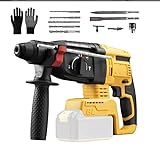 Schlagbohrschrauber Kabellos Kompatibel mit Dewalt - SDS Plus Bürstenloser Bohrhammer, Verstellbarer 360° Griff, Benutzerfreundliches Design, Multifunktions-Auswahlschalter für vielseitiges Bohren und