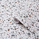d-c-fix Möbel-Klebefolie Terrazzo Marmor-Optik 45 cm x 2 m - Möbelfolie selbstklebende Deko-Folie Küchenfolie Küchen-Schrank Tisch-Folie Fensterbank Küchenfronten Bad Granit Stein Flakes Muster