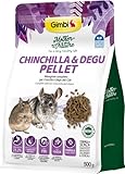 Gimbi Mother Nature Chinchilla & Degu Pellets Alleinfuttermittel für Chinchilla Degu ohne Konservierungsstoffe und Farbstoffe, 500 g