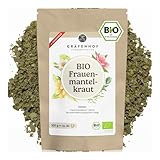 Gräfenhof Frauenmanteltee Bio Tee I 100g natürlicher Wochenbetttee für Frauen I Tee für Schwangere und zur Geburtsvorbereitung I Optimal als Schwangerschaftstee, Rückbildungstee und Wehentee