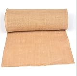 Leyeet Jute-Rolle Tischläufer Europäische Leinen Tischdecke für Weihnachtsfeier W Tischdekoration1 Premium Sackleinen Rolle Juterolle Natürlicher Jute Sackleinen Stoff Europäische Leinen Tischdecke