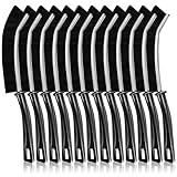 XiaoLidm 12 Stück Spaltreinigungsbürste mit Harten Borsten, Fugenreinigungsbürste, Steckdosenbürste zum Reinigen, Fugenbürste Bad, Hartborsten Eckenreinigungsbürste für Badezimmer Fliesen Küche