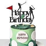 Sotpot Golf-Kuchenaufsatz für Geburtstagsparty-Dekorationen, 1 Stück, Golf-Party-Dekoration, Golfball-Cupcake-Topper für Sportthemen, Mann, Jungen, Mädchen, Geburtstagsparty-Zubehör