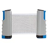 iheyfill Tischtennisnetze,Einziehbares Tisch Tennis Netz Ping Pong net, Tischtennis Netze - Einstellbare Länge 175 (max) x 14,5cm