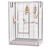 Montana Cages | Vogelkäfig Melbourne 80 - Platinum erweiterbarer Käfig Voliere für Sittiche, Kanarienvögel & Finken