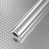 Küchenaufkleber aus Aluminium, selbstklebend, selbstklebende Küchentapete, wasserdichte Küchentapete, selbstklebende Aluminium-Küchenaufkleber, ölbeständige Aufkleber, 2 m x 60 cm