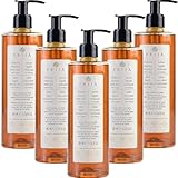 Prija Flüssigseife mit Ginseng 5x 380ml Flaschen, vitalisierend Seife, Wellness Spa Hotel Italien
