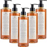 Prija Flüssigseife mit Ginseng 5x 380ml Flaschen, vitalisierend Seife, Wellness Spa Hotel Italien