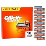 Gillette Fusion 5 Rasierklingen, 18 Ersatzklingen für Nassrasierer Herren mit 5-fach Klinge