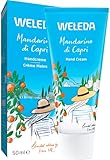 WELEDA Bio Mandarino di Capri Handcreme vegan - Naturkosmetik Handpflege Creme pflegt Hände weich und geschmeidig. Natürliche Pflegecreme mit Mandarine/Rosmarin Duft für trockene Hände (1x 50ml)