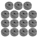 STOBAZA 15 Stück Beckenfilzpad für Schlagzeug Beckenständer 4cm Filzscheiben aus Strapazierfähigem Filz zur Geräuschreduzierung und Klangoptimierung Schlagzeugzubehör für Verbesserten