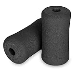 OTFAITP Schwamm Schaum Fußpolster Rollenpaar, zur Ersetzung von Fitnessstudio Trainingsgeräten, Geeignet für 1-Zoll-Stange (16,0 * 7,8 * 2,2 CM)