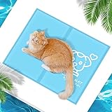 Pawtasy Kühlmatte Katzen Hunde Kühldecke für Katzen Kühlkissen mit Ungiftiges Gel für Klein Haustiere Hundekühlmatte Selbstkühlend Hund Kühl Kühlende Hundematte - S 50 x 40 cm
