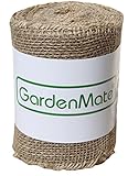 GardenMate® Jute-Wickelstreifen 25m x 15cm - Jutegewebe Juteband 200gsm