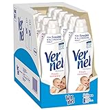 Vernel Hautsensitiv Weichspüler (12x34 Waschladungen), Wäscheduft für sensible & allergische Haut und langanhaltende Frische, recycelbare Flasche