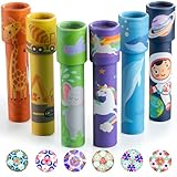 iKeelo 6PCS Klassisches Kaleidoskope Kinder, Kindergeburtstag Gastgeschenke, Retro Kaleidoskop Mitgebsel für Kindergeburtstag, Neujahr, Weihnachten, Schule und Klassenzimmer Preise