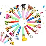 20 Stück Tröten Kindergeburtstag, Krachmacher, Kinder Jubel Partytröten, Partytröten Luftrüssel Tröten Kinder für Neujahr Geburtstag Party, Kinder Party, Weihnachten, Graduierung (Farbig Gemischt)