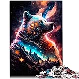 Puzzles Geschenke Spielzeug Bär 500-teiliges Puzzle für Erwachsene Holzpuzzle Familienspiel Stressabbau Schwieriges Herausforderungspuzzle 500 Teile (38 x 52 cm)