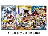 3 Dragon Ball Mystery Booster - Englisch + Heartforcards® Versandschutz