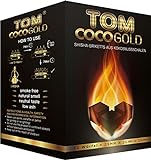 4 x 1 kg Kohle Natur in Tom Cococha Gold für Shisha und Wasserpfeife