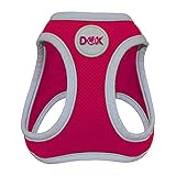 DDOXX Brustgeschirr Air Mesh, Step-In, reflektierend | viele Farben | für kleine, mittlere & mittelgroße Hunde | Hunde-Geschirr Hund Katze Welpe | Katzen-Geschirr Welpen-Geschirr | Pink, XS