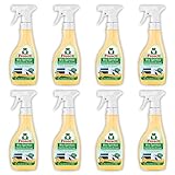 Frosch Allzweckreiniger Multiflächen Orange, für streifenfreien Glanz, Sprühflasche, 8er Pack (8 x 500 ml)