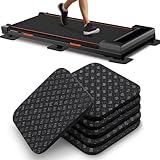 TOBWOLF 6PCS Laufband Unterlage Schalldämmend, 10 x 10 x 0.5CM Bodenschutzmatte Fitnessgerät, rutschfest Bodenschutzmatte Laufband, Übungsgerät-Matte zum Schutz des Bodens