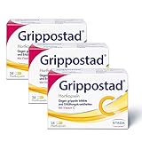 Grippostad C mit dem Plus an Vitamin C - Grippe Kapseln bei Grippe- und Erkältungsbeschwerden - mit Paracetamol, Vitamin C, Chlorphenamin und Coffein - 3 x 24 Hartkapseln