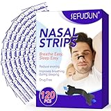 Nasenpflaster Schnarchen, Nasenpflaster Schwarz 120er Nasenpflaster Besser Atmen, Nose Strips, gegen Schnarchen, Lindern Eine Verstopfte Nase Aufgrund Schnupfen für besser Atmen bei verstopfter Nase