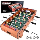 Tigvio Mini Tischkicker, Kickertisch (Aktualisierung), Tischfussball mit 6 Stangen und 4 Kickerbälle, Tischkicker Kinder, 50.5 x 24.5 x 15 cm Mini Tischfussball Kinder, Kicker Einfach zu Montieren