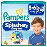 Pampers Windeln Größe 5-6, Splashers Baby Shark Limited...