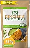 Die Goldene Milch | Kurkuma + Gerstengras Pulver [HAUT und HAARE] FERTIGE MISCHUNG + IMMUNSYSTEM - Laborgeprüft in Deutschland