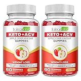 Keto Apfelessig Gummies - 1000mg ACV mit Vitamin C, B12, B6, B9 & Rote Beete - 60 vegane & glutenfreie Gummies für Gewichtsverlust Management und natürliche Entgiftung