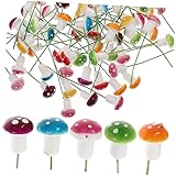 VANZACK 4 Sätze Mushroom Dekoration Realistische Figuren Für Bonsai Für DIY Projekte Und Wohnaccessoires 80 Stück * 4