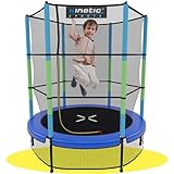 KINETIC SPORTS Kinder Trampolin Jumper 140 cm - Inklusive...