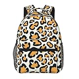 Kindergarten Rucksack Mesh Seitentasche Schulrucksack Coole Geparden-Leoparden-Kunst Wasserabweisend Schulranzen für Jungen Sport Mädchen 29X40cm