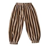Baby Jogginghose mit Gestreift Coole Druck Sporthose Babyjungen Pumphose Babymädchen Baggy Gummibund Sport Hose Weiche Süße Leichte Jogger Hose (B-Dark Gray, 18-24 Months)