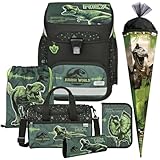 Jurassic - Dino - T-Rex Schulranzen-Set EasyFit 7tlg mit Sporttasche und Schultüte