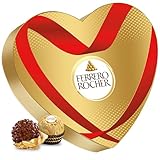 Ferrero Rocher Herz – Valentinstag-Geschenk für Ihn & Sie – Knusprig-cremige Nuss-Pralinen-Spezialität – Geschenkbox in Herzform zum Valentinstag, Muttertag & Ostern – 1 Packung à 125 g