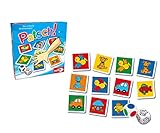 Noris 606013612 Patsch, das schnelle Reaktionsspiel mit 25 Bildkärtchen und einem Würfel, Lernspiel für Kinder ab 4 Jahren