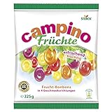 Campino Früchte – 1 x 325g – Leckere Fruchtbonbons in vier verschiedenen Sorten