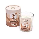 LivuX Moonshine Yoga Duftkerze Ruhige Wälder – Sojawachskerze mit ätherischen Ölen – 20 Std. Brenndauer – 7x8 cm – 120 g – Baumwolldocht – Geschenkbox – Achtsamkeit & Naturduft 1386