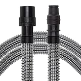 PRIMEBAG Gewebeschlauch 8 Meter kompatibel mit Festool Festo SR 5, 6, SR 151 E-AS, SR 201 E-AS, Schlauch mit innenliegender Stahlfeder, Fadenverstärkt, extrem flexibel und robust