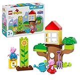 LEGO DUPLO Peppa Wutz Garten mit Baumhaus: Lern-Set für Vorschulkinder zum Bauen und Umbauen mit 2 Figuren, Geschenkidee für Kinder ab 2 Jahren, Jungen und Mädchen 10431