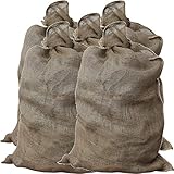 GardenMate 5x Jutesack Universal 105cm x 60cm - 50 kg Traglast - Ökologische Kartoffelsäcke aus 100% Jute - Strapazierfähig, Sackhüpfen, Kartoffelsack, Frostschutz, Nikolaussack - 4260313265510