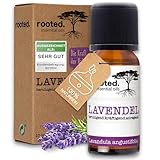 rooted.® BIO Lavendelöl [100% NATURREIN] - Echter Lavendel - Lavandula angustifolia - Ätherisches Öl für Aromatherapie, Duftlampe, Diffusoren, Raumduft, Duftkerzen und -Seifen (10ml)