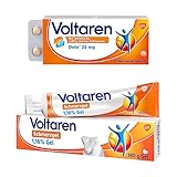 Voltaren Schmerzlinderndes Set: Schmerzgel 11,6 mg/g (180 g) & Dolo 25 mg Tabletten (20 Stk.) bei Muskelschmerzen, Nacken-, Gelenk-, Schulter- und Rückenschmerzen