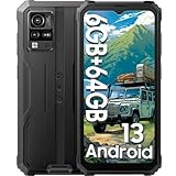 Blackview BV4800 (6GB+64GB) Outdoor Handy Ohne Vertrag, Android 13 Outdoor Smartphone Günstig 6.56 HD+ Dot Display 13MP+5MP Kamera, Baustellenhandy mit 5180mAh Akku, IP68&IP69K/GPS/NFC/Fingerabdruck