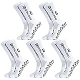 Apricitie 5 Paare Fußball Socken, 39-46 Fußballsocken Anti...